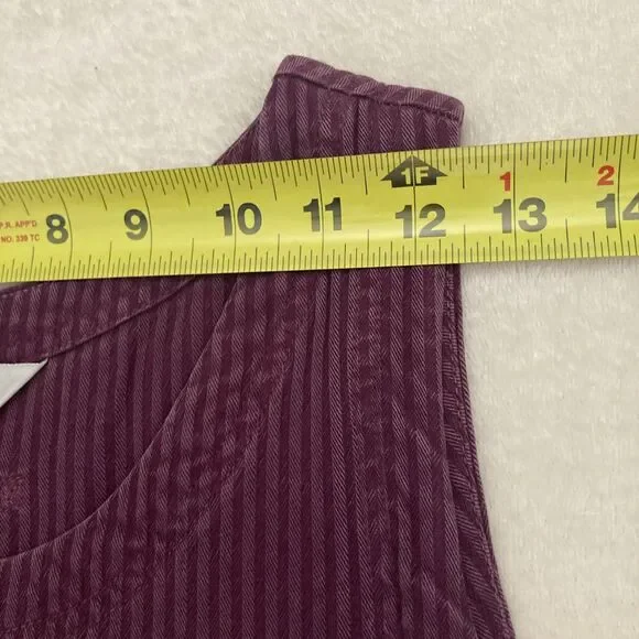 Vintage Amy K Su Tank Dress 1X Maxi Ribbed Pinafore Jumper Boho Travel - Picture 11 of 15